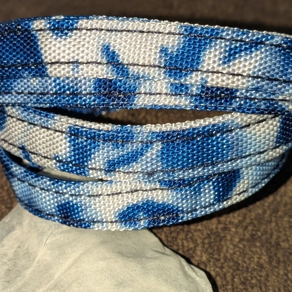 Vera Bradley ReActive Lanyard Island Tie Dye Blue White Recycled 26692-U46 NEW